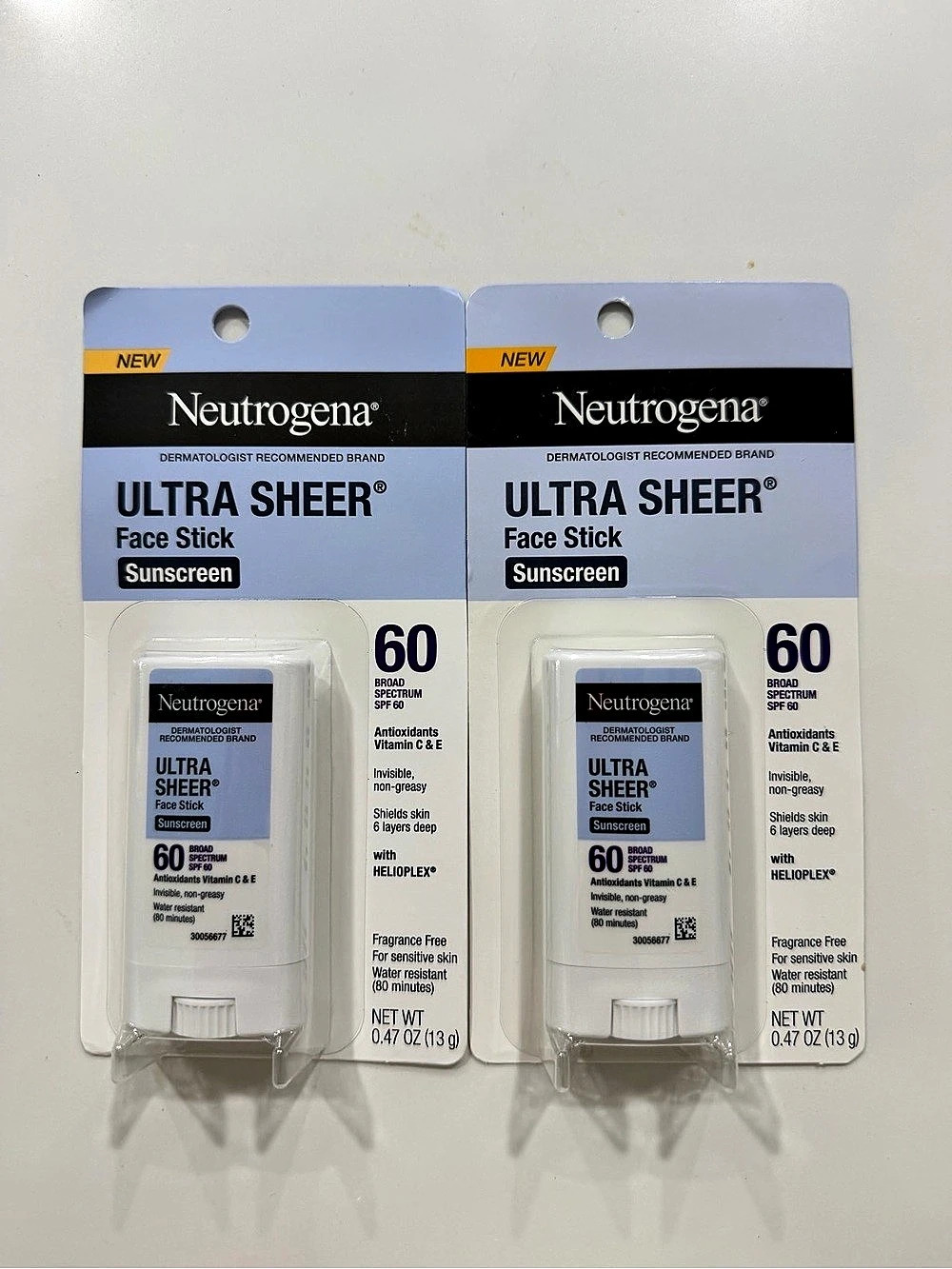 Neutrogena Face Stick SPF 60 2-Pack